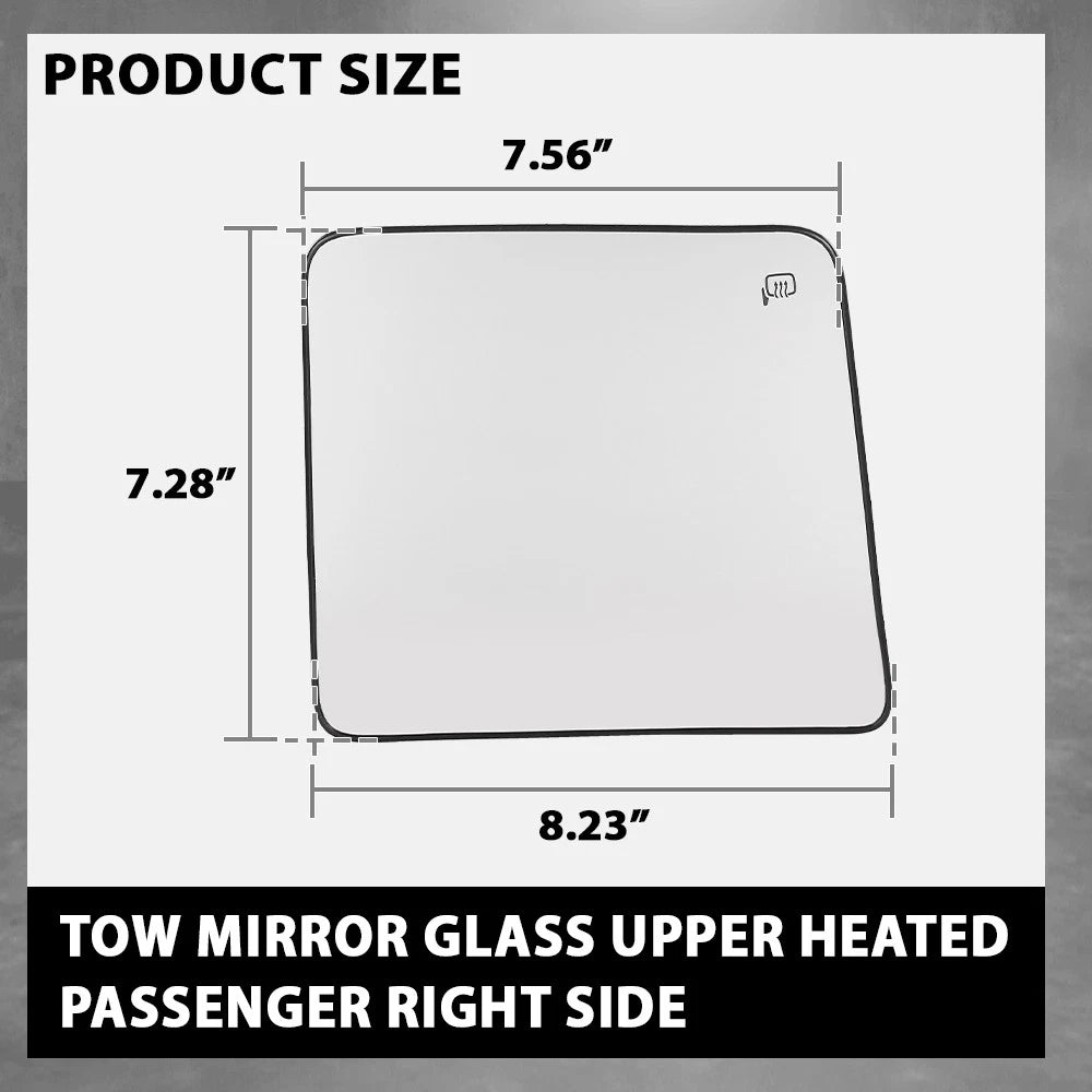 Heated Tow Mirror Glass for Ford F250 F350 F450 Super Duty (2008–2016)