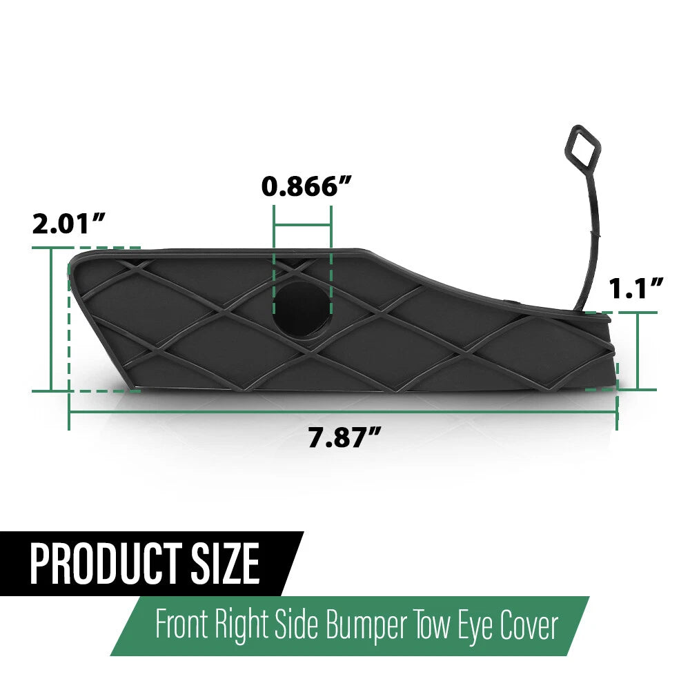 Tow Eye Hook Cover Cap for Mercedes GLK250, GLK350 (2013–2015)