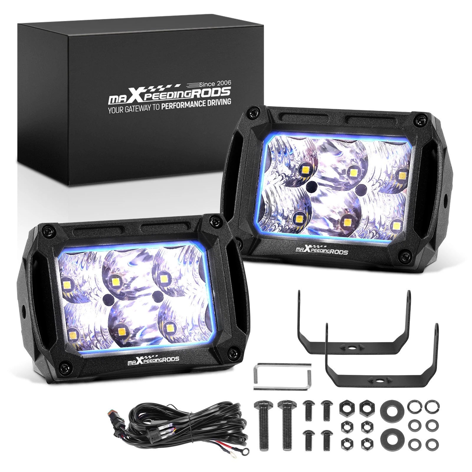 60W LED Auxiliary Lights for Offroad Truck (12V 24V)