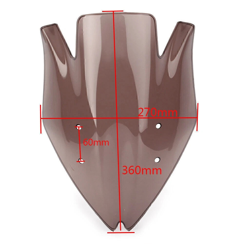 Front Windshield for Kawasaki Z1000 (2007–2009) Clear Windproof Screen