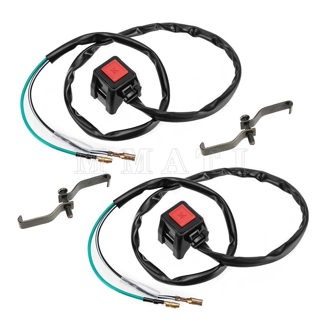 2X Handlebar Kill Stop Switch for Yamaha TT125RM TT225 TT350 TT660 TTR125 TY350 (1990–2006)