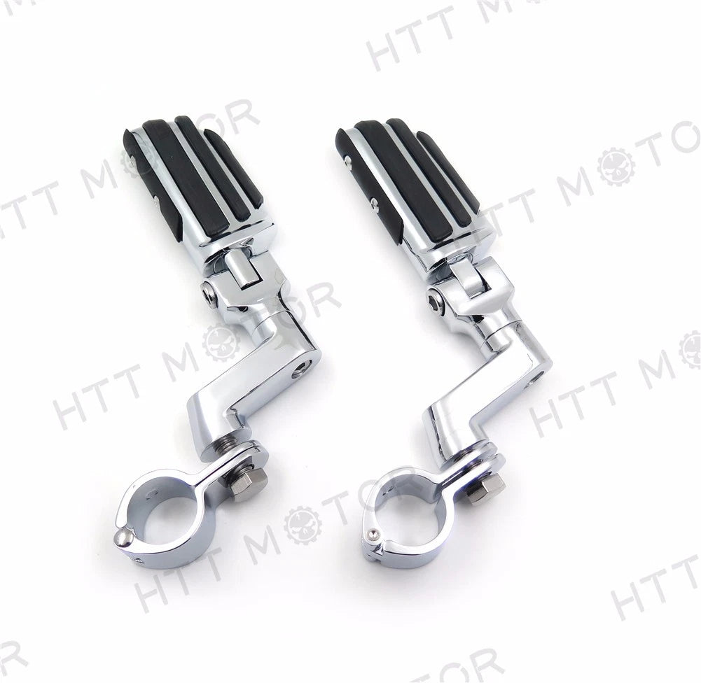 Flame Foot Peg Clamps 1.25" for Harley Sportster 883 1340 (1986–2023)