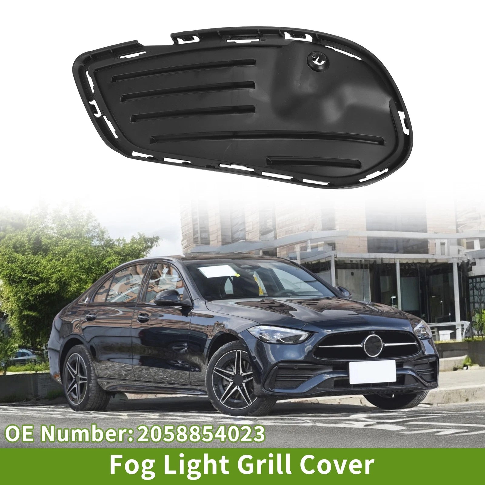1pc Fog Light Grill for Mercedes-Benz C300 (2017–2018) No. 2058854023