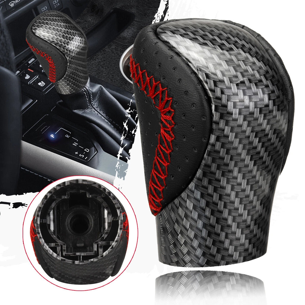 Red Stitch Carbon Look Gear Shift Knob for Lexus ES350 GS350 GX460 IS250 (2007–2021)