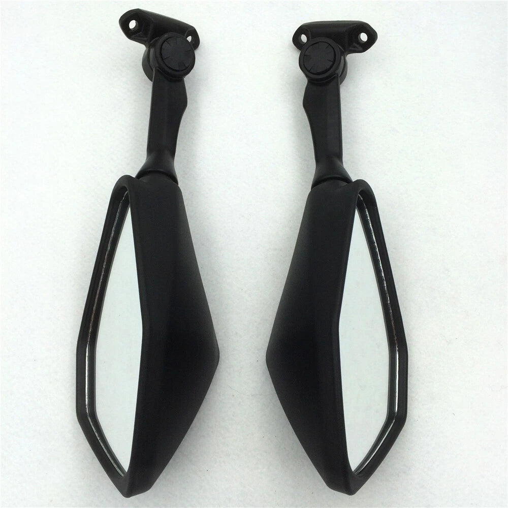 Set of 2 Black Rear View Mirrors for Kawasaki Ninja 300R EX300 (2013–2015)