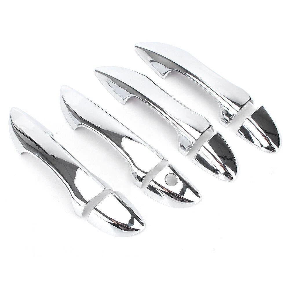 Set of 8 Silver Door Handle Cover Trims for Toyota Corolla (2014–2018)