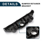 Left Front Bumper Retainer Bracket for Nissan Versa (2020–2022) ABS Black