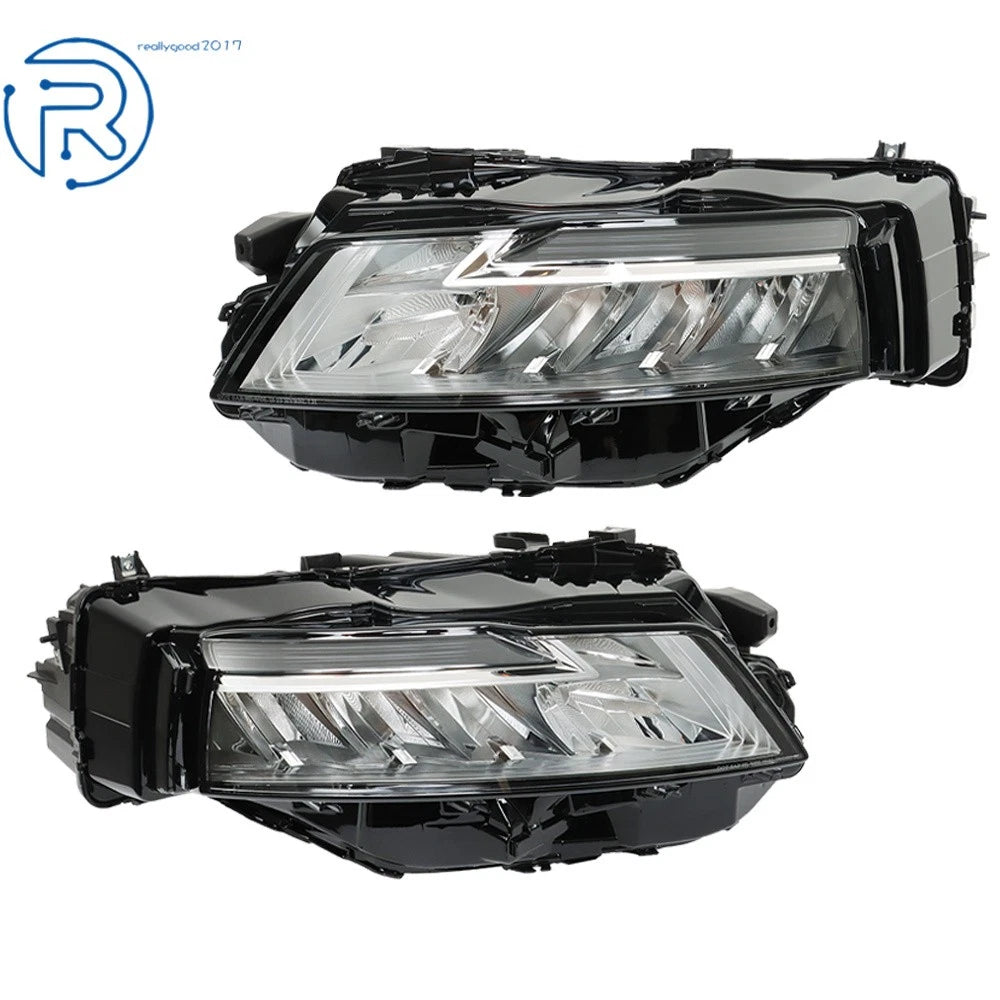 Set of 2 LED Headlights for Nissan Rogue (2021–2023) Clear Chrome