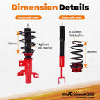 Adjustable Coilover Lowering Kit for Dodge Dart (2013-2016)