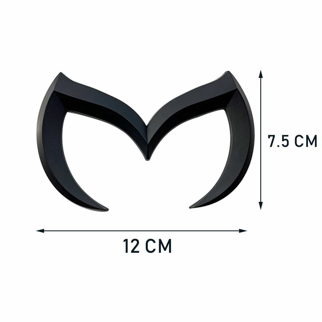 Black Evil M Emblem Badge Decal for Mazda 3 6 (2010-2016)