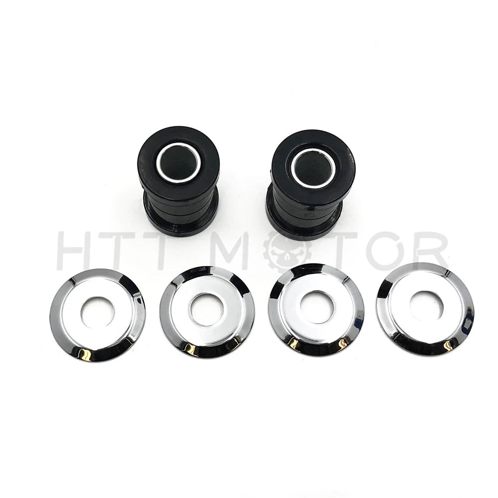Handlebar Bushings Kit for Harley (1973–Present) - Thermoplastic Polyurethane, Black