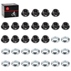 Stainless Steel Wheel Lug Flange Nuts for Yamaha Raptor 660R (2001–2005)