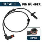 Front Left ABS Wheel Speed Sensor for Mercedes-Benz E550 (2010–2017) No.A2079057701