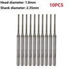 Solid Bits 1mm 2.35mm for Agate Bowlder Diamond Steel Drilling