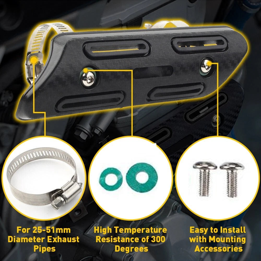 Pipe Heat Shield Guard Cover for Suzuki YZ250F YZ450F WR250F WR450F (2003–2023)
