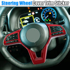 Red ABS Plastic Steering Wheel Cover Trim for Nissan Altima (2019–2022)