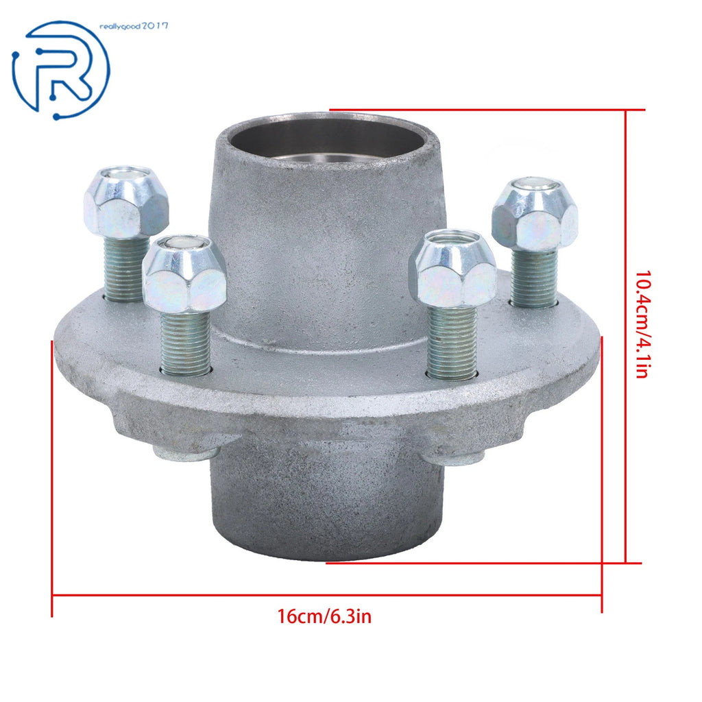 2X Hot Dipped Galvanized 5 Lug Hub Kit for Utility Boat Trailer