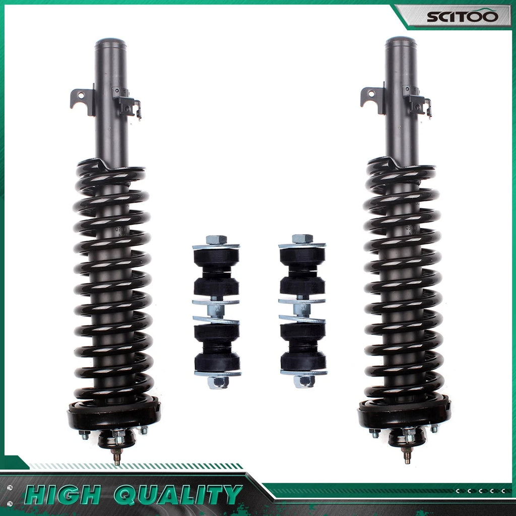 Front Struts w/ Spring Stabilizer Bar Link Kit for Honda Accord (1994–1997)