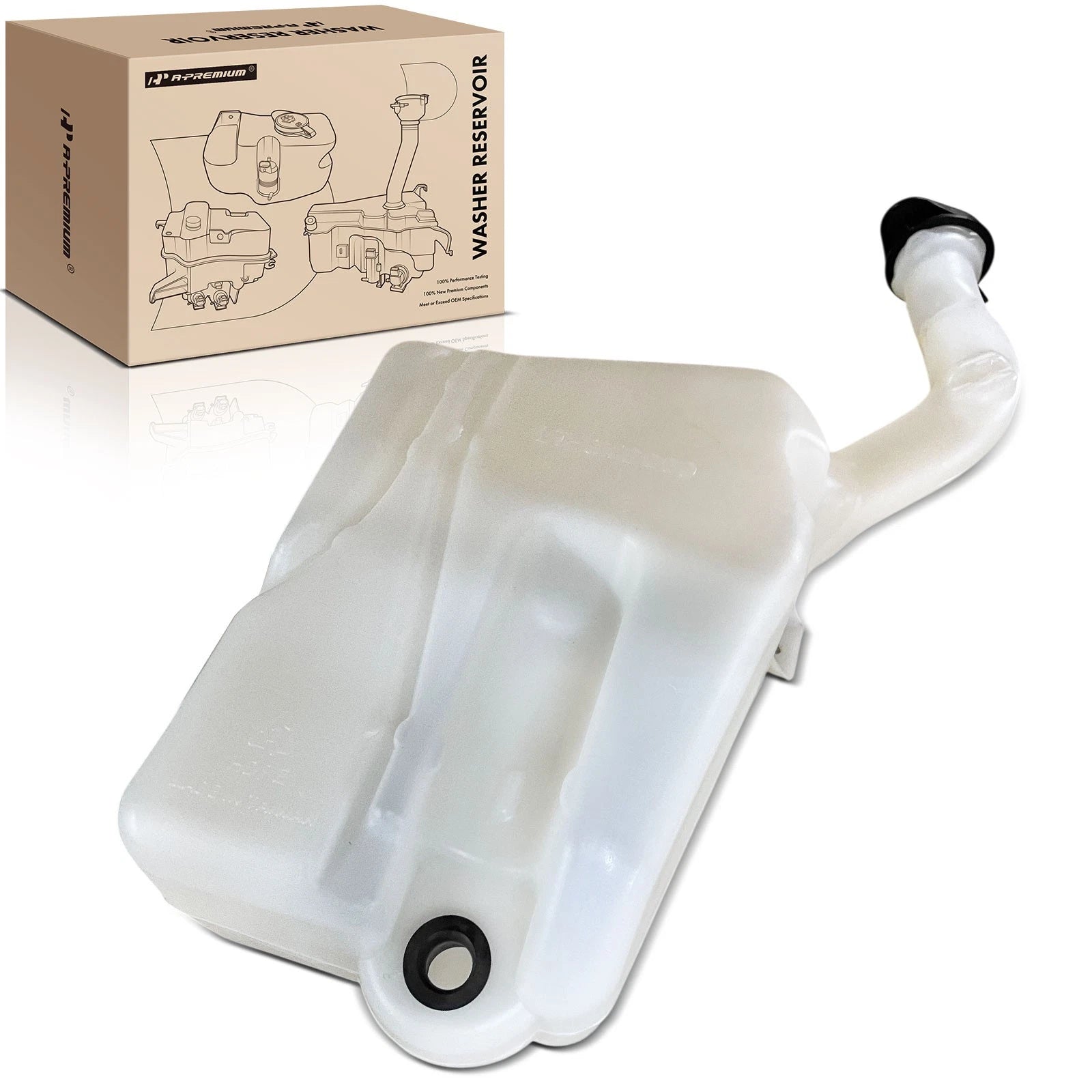 Windshield Washer Reservoir with Cap for Chevrolet Cobalt (2005–2010)