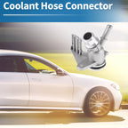 Engine Coolant Hose Connector for Audi A4 (2008–2015) No. 06H121132E, Aluminum Alloy