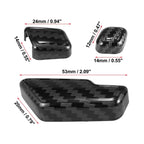Set of 6 Carbon Fiber Door Adjust Button Switch Covers for Mercedes Benz