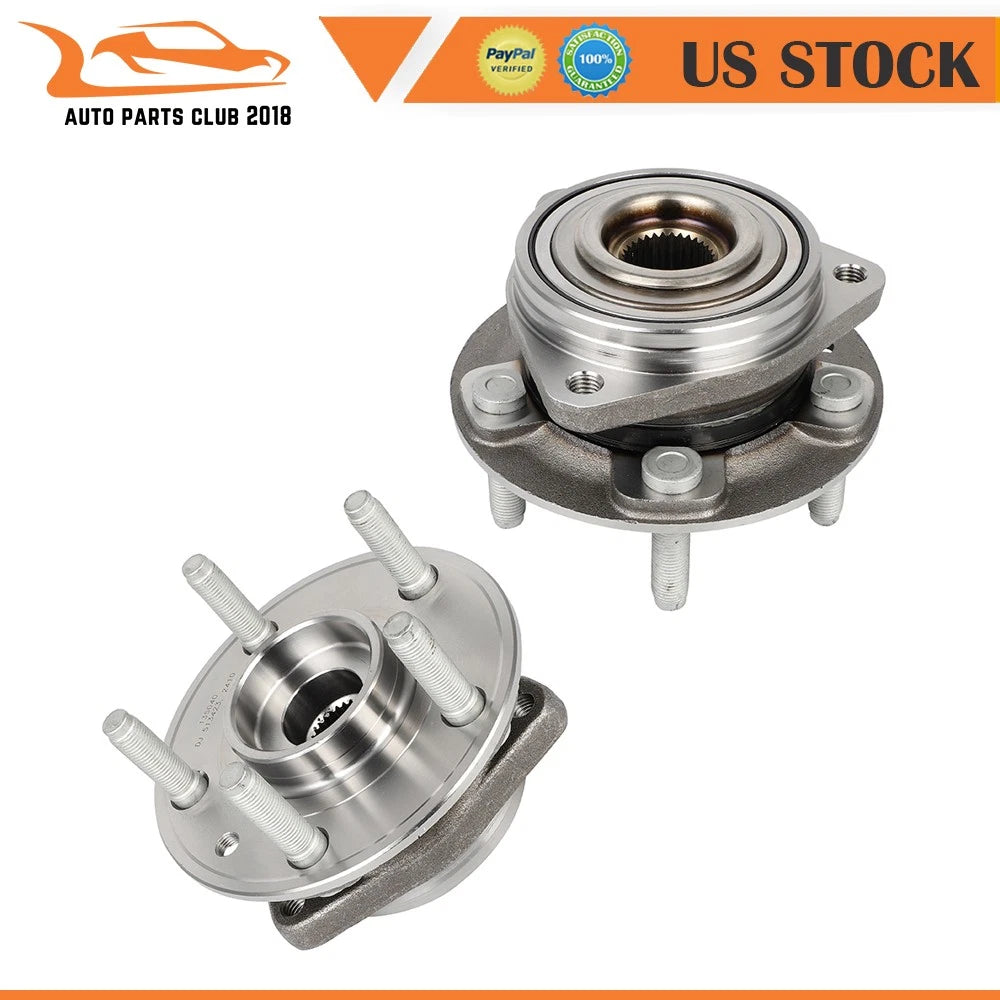 2 Front Wheel Hub Bearings for Jeep Wrangler Gladiator (2018–2023) Non-ABS