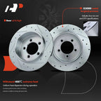 Set of 2 Rear Drilled Brake Rotors for Ford Explorer Mercury Mountaineer (2002–2010)