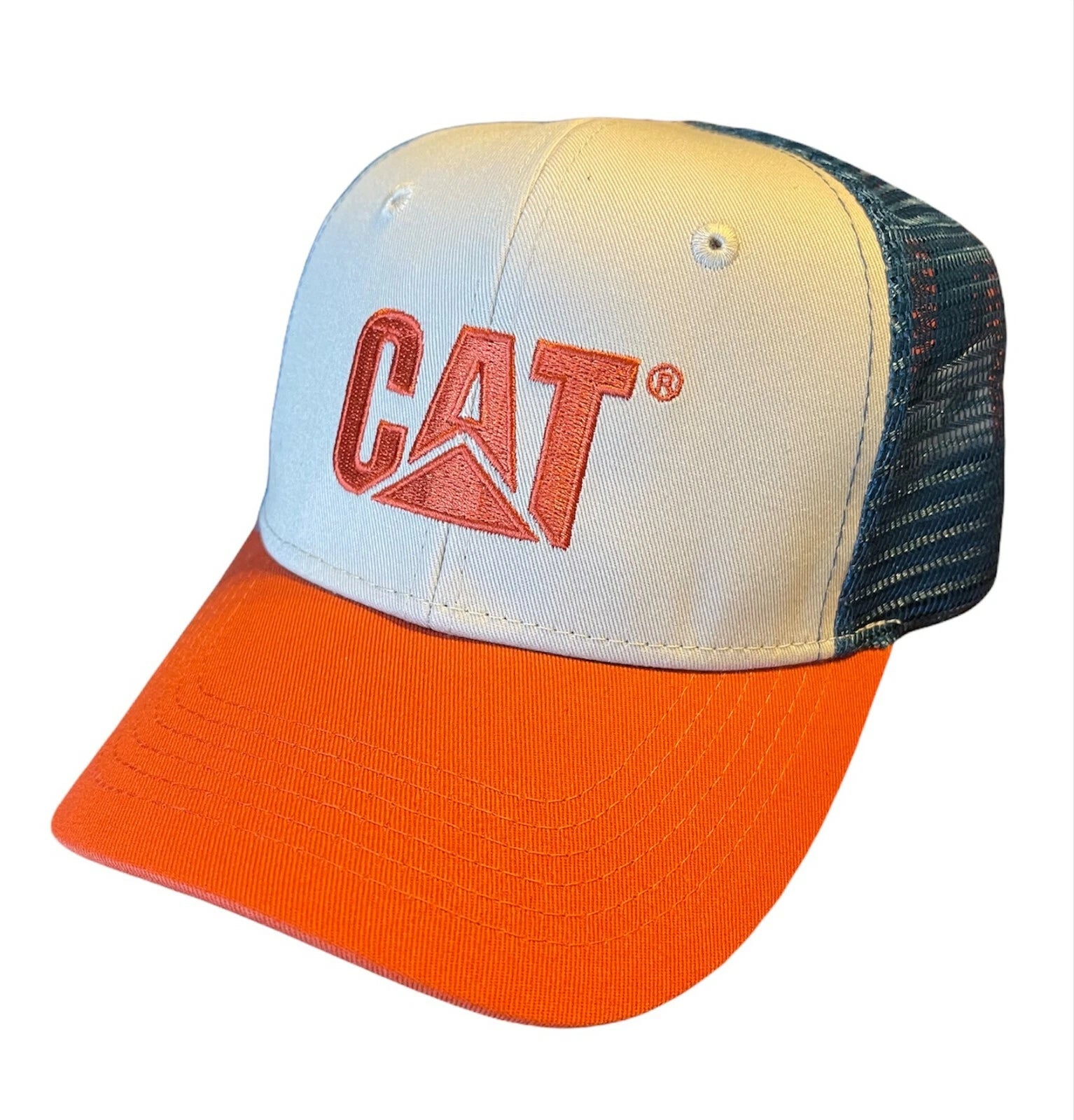 Caterpillar Trucker Blue Mesh Cap Hat