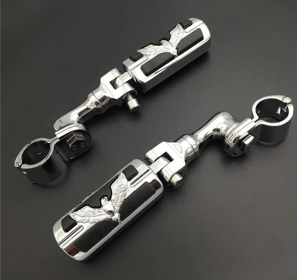 Chrome 1.5" SA Eagle Foot Peg for Honda GoldWing VTX1300 Shadow Valkyrie (2001–2010)