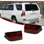 Red LED Rear Bumper Reflector Tail Lights for Toyota 4Runner (2003–2005)