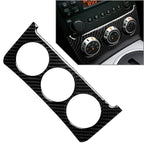 Carbon Fiber Central Console Dashboard Knob Cover Trim for Nissan 350Z (2003–2009)