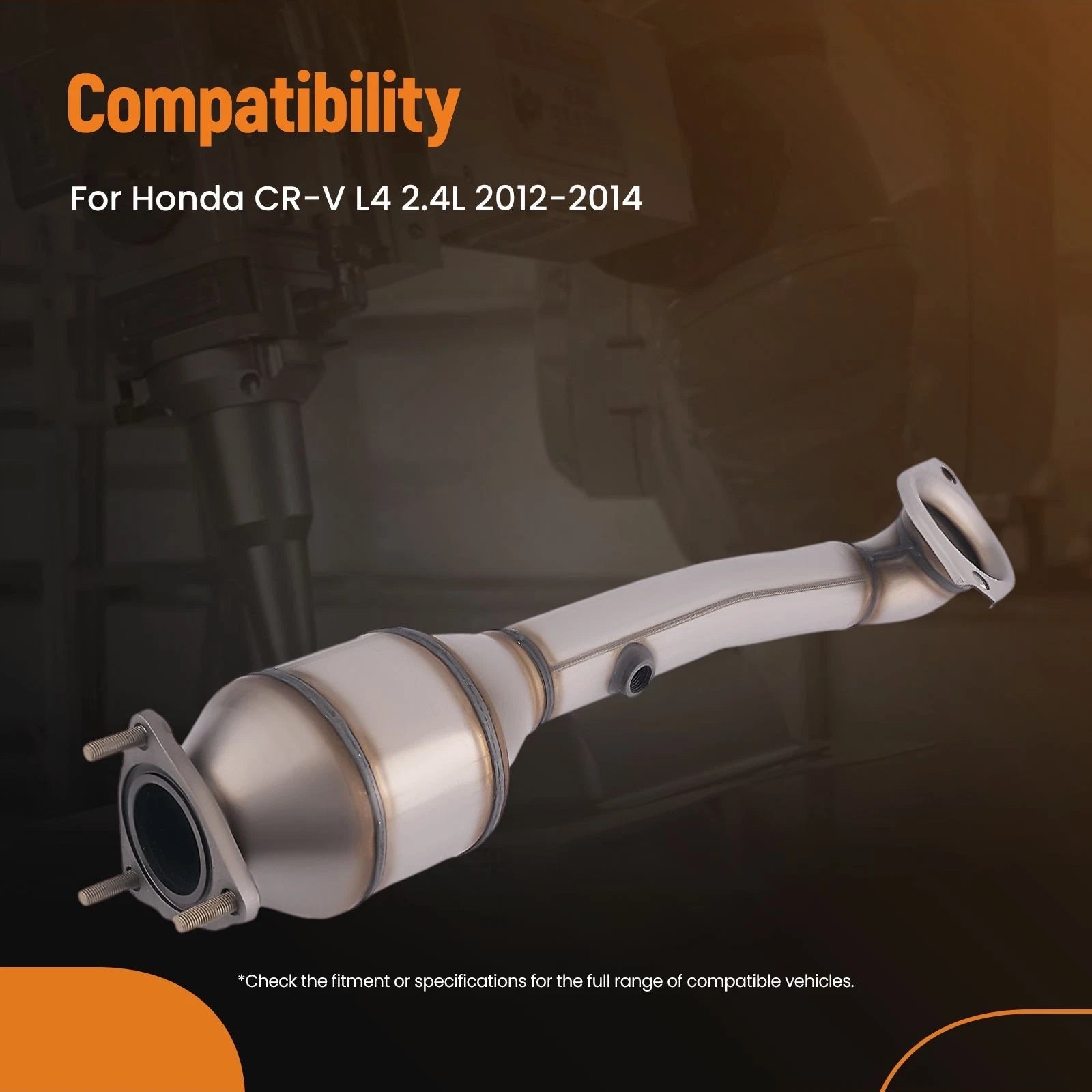 Stainless Steel Rear Catalytic Converter for Honda CR-V 2.4L (2012–2014)