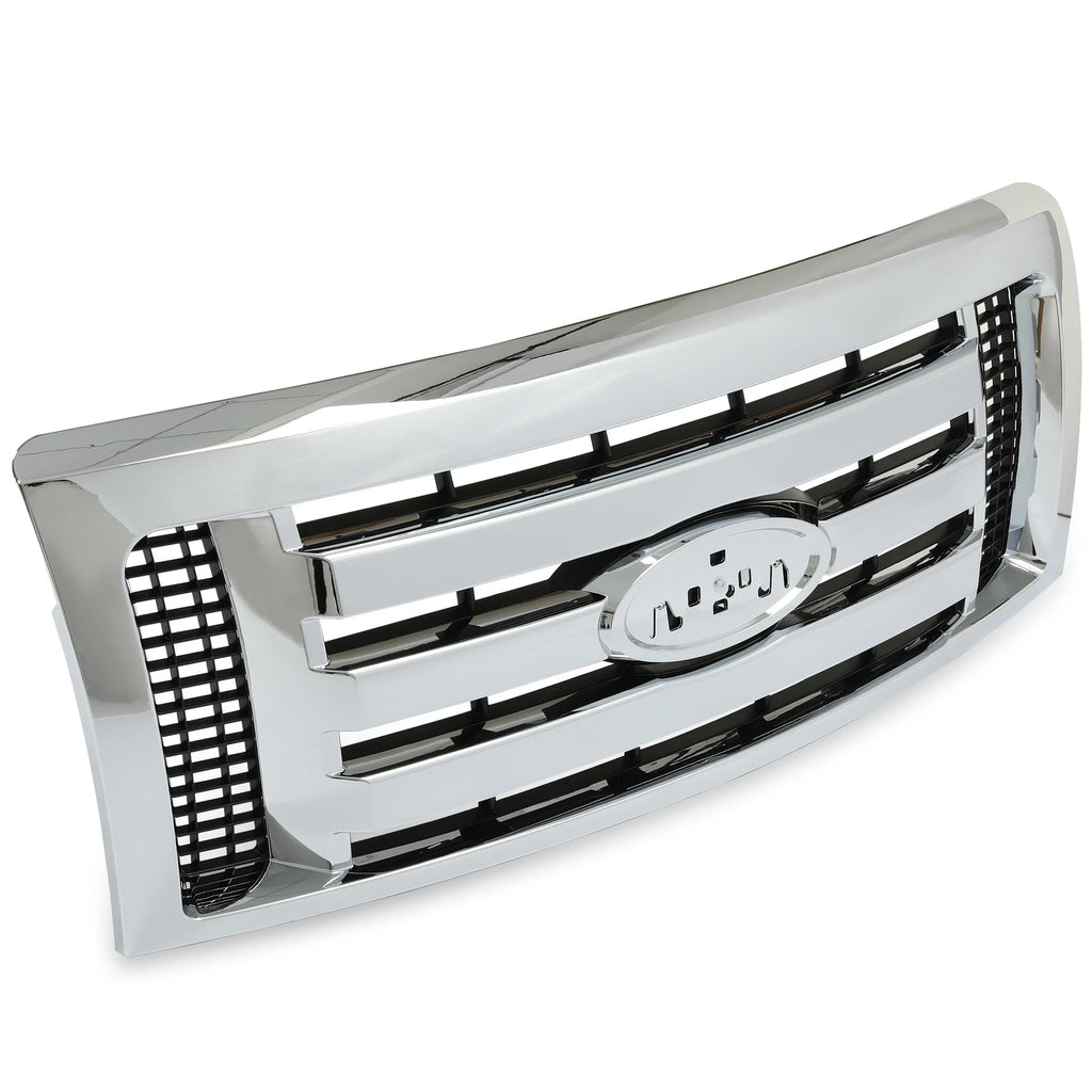 Chrome Front Upper Bumper Grille for Ford F-150 XLT (2009–2014)