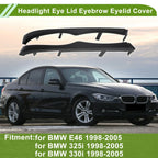 Headlight Eyebrow Headlamp Eyelid Covers for BMW E46 (1998-2006)