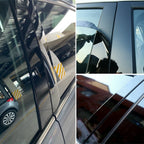 Set of 6 Black Gloss Pillar Posts for Chrysler Dodge Magnum (2005–2010)