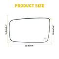 Set of 2 Heated Mirror Glass for Dodge Ram 1500 2500 (2010–2019)