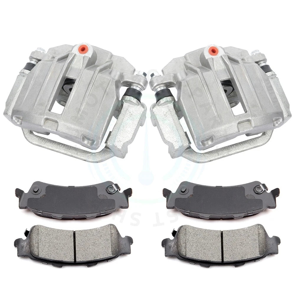 Rear Brake Calipers and Ceramic Pads for GMC Sierra 1500 (2007–2014)