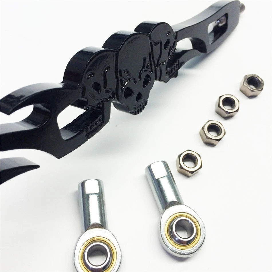 Black Skull Shift Linkage for Harley Davidson Softail (FXDWG, FLHR)