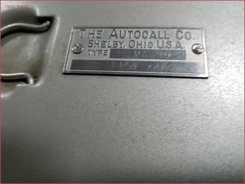 Relay Box MA-39 for Vintage Autocall Co. Shelby Ohio (115V 60Hz)