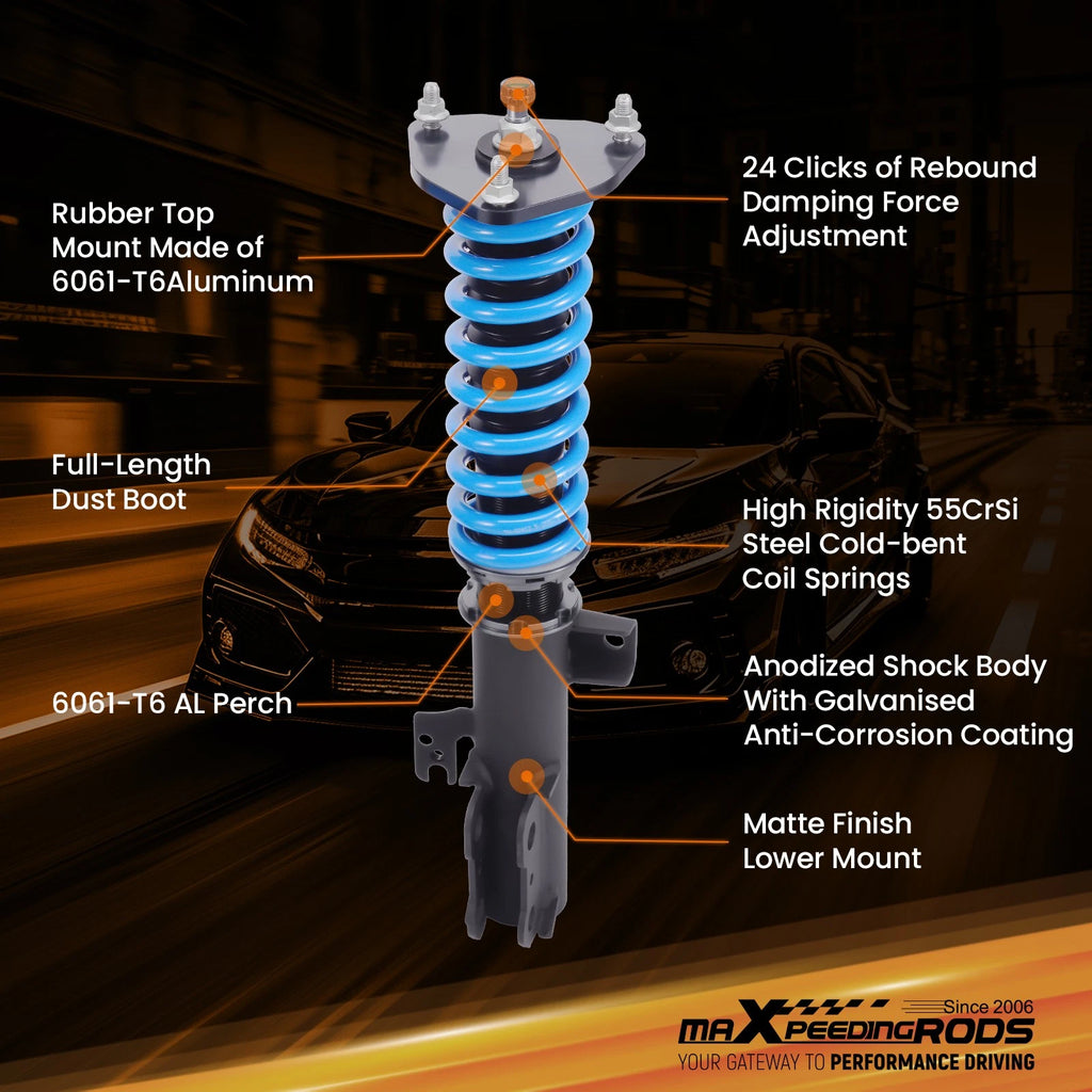 24 Way Adjustable Coilovers Kit for Toyota Sienna (2011-2020)