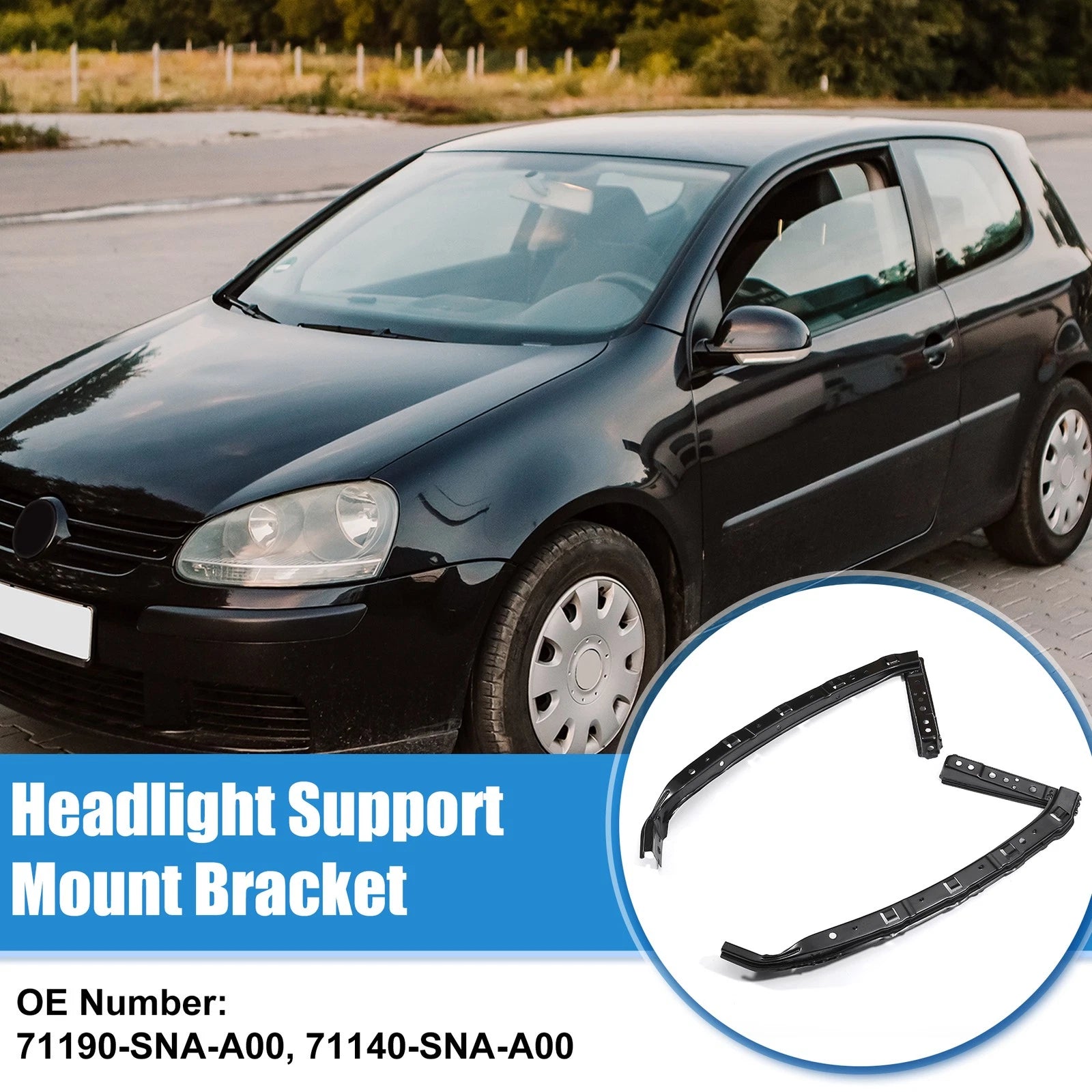 1 Pair Headlight Support Mount Bracket for Honda Civic  718844681506