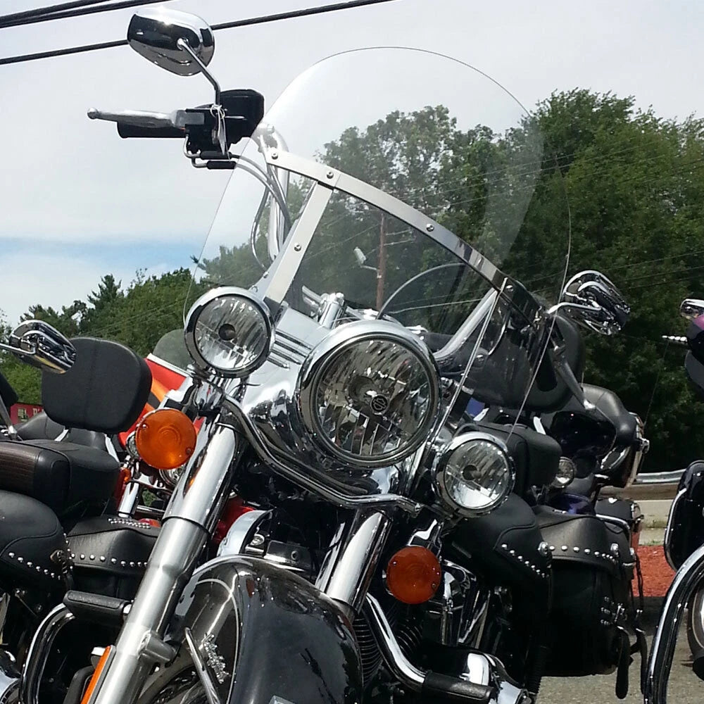 28" Windshield Windscreen with Bracket for Harley Touring Road King (1994–2023)