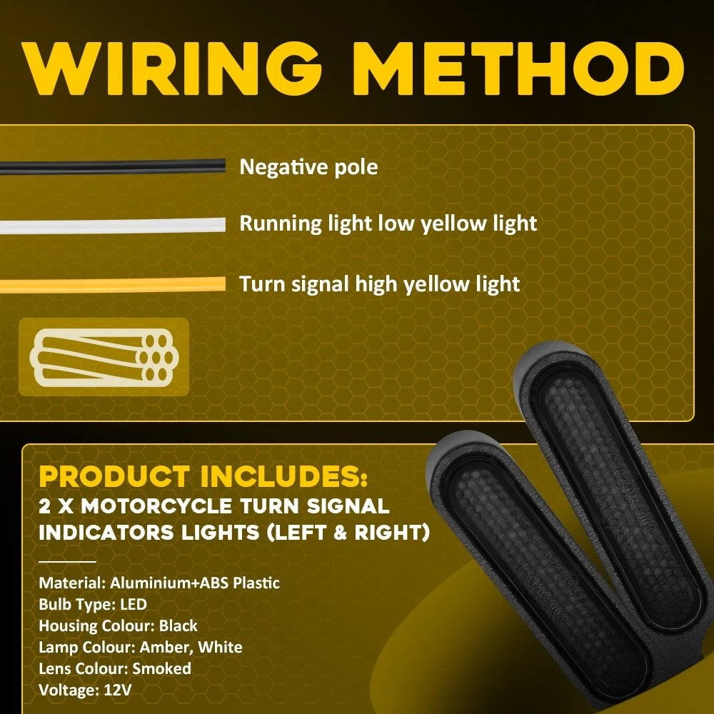 Universal LED Turn Signal Indicator for Motorcycle (PY)