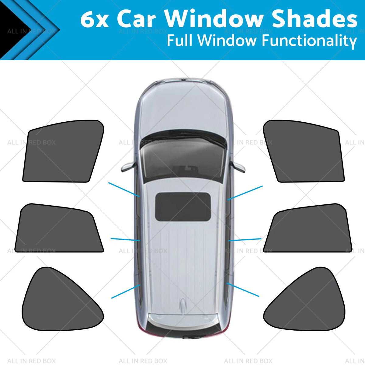 6x Car Window Shades for Mazda CX-5 (2012–2017) UVA & UVB Protection