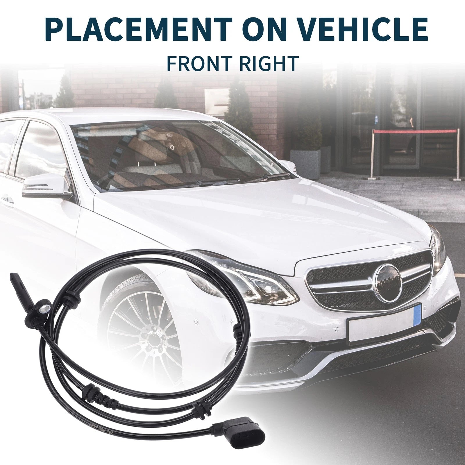 Front Right ABS Wheel Speed Sensor for Mercedes-Benz GLC300 C400 (2016–2020) No.A2539053400