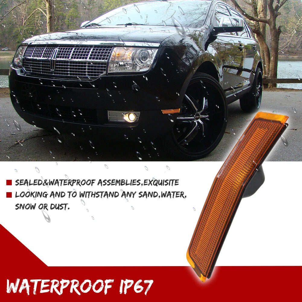 Front Bumper Side Marker Light Reflector for Lincoln MKX (2007–2010)