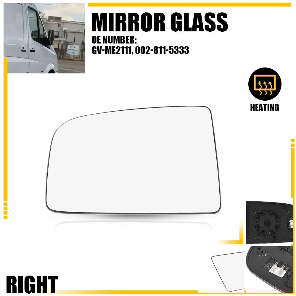 Heated Mirror Glass for Mercedes-Benz Sprinter 2500 3500 (2010–2018)
