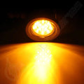 Set of 4 2.5" LED Amber Lights with Grommet for Truck/Boat/Caravan 12V