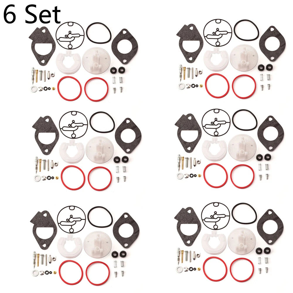 Set of 6 Carburetor Repair Kits for B&S 796184 Lawn Mower