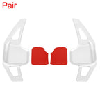 Pair Silver Tone Steering Wheel Shift Paddle for BMW F22 F23 F30 F31 F33 F34 (2012–2019)